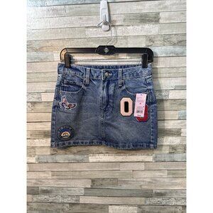 Women’s Wild Fable Denim Skirt Patchwork Medium Wash Size 00